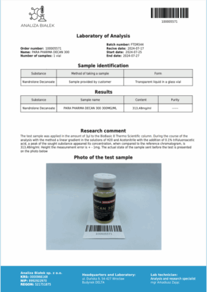 PARA PHARMA DECAN 300mg