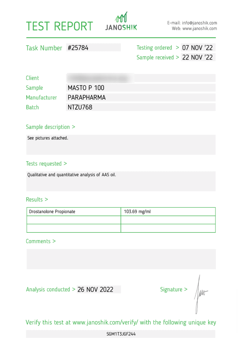 PARA PHARMA MASTO P 100mg/ml 2 PARA PHARMA MASTO P 100mg/ml - Image 2