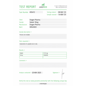 Dragon Pharma Selank 10mg - Image 2