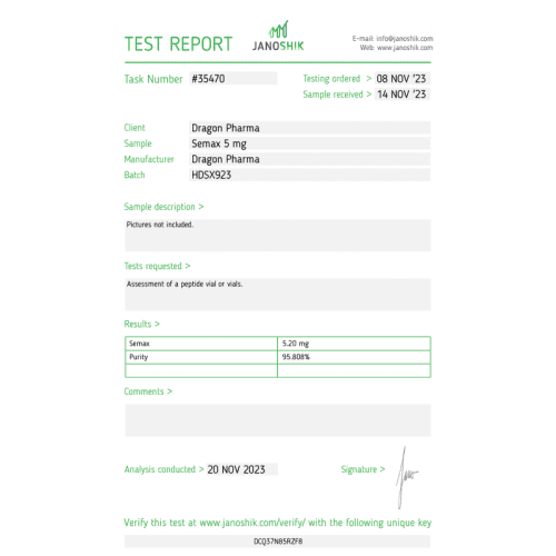 Dragon Pharma Semax 5mg 2 Dragon Pharma Semax 5mg - Image 2